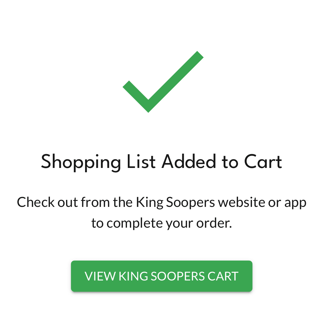 Add the whole shopping list to your cart in one click.