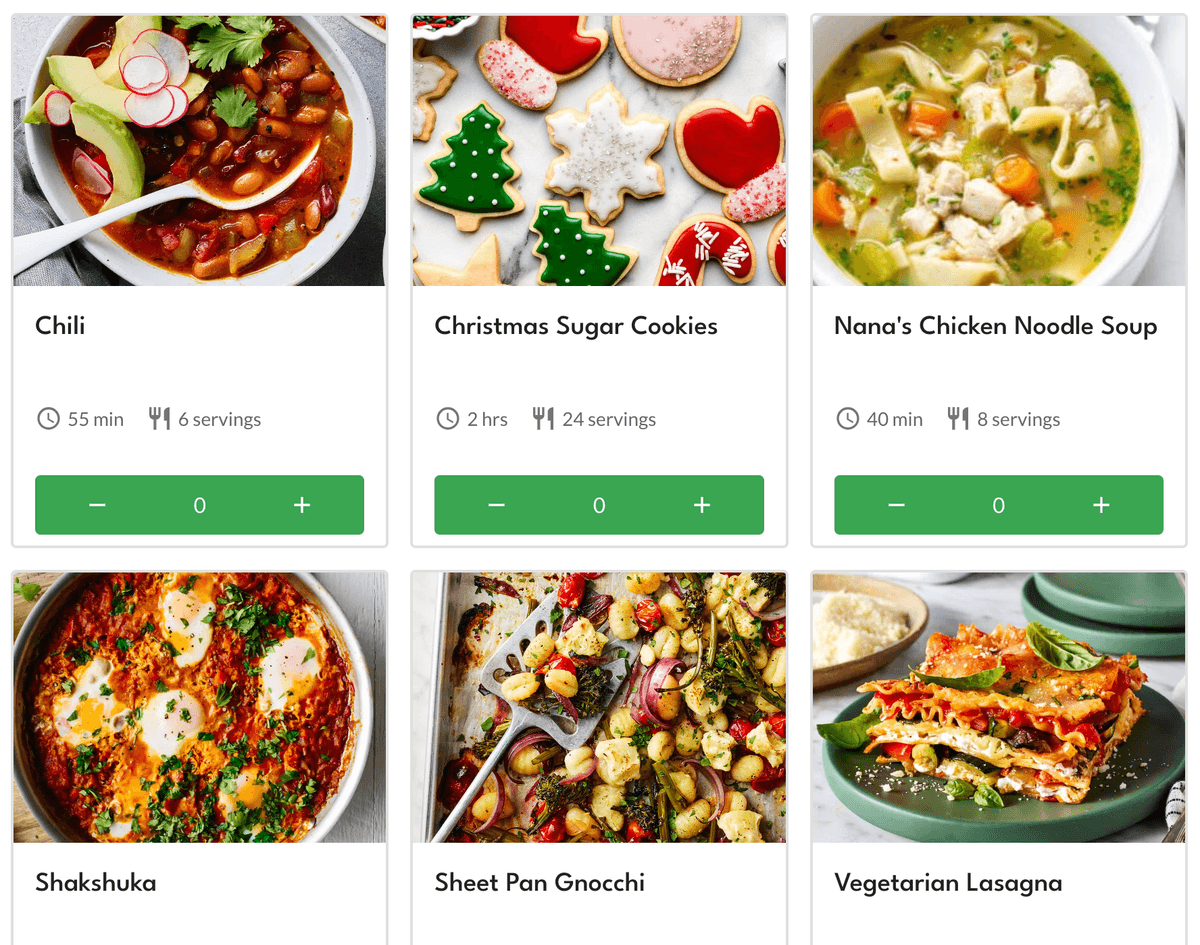 Easily upload your favorite recipes into your Meals Hero library.